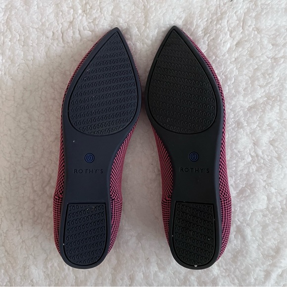 Rothy’s Pointed Toe Flats rose double stitch - Picture 4 of 8